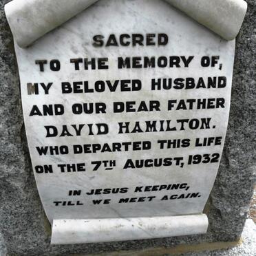 HAMILTON David -1932