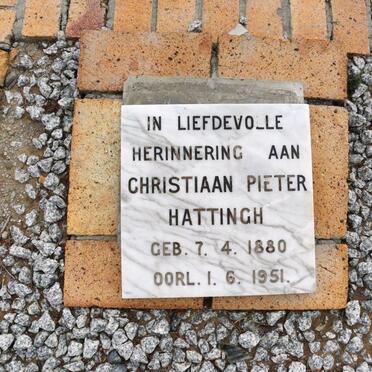 HATTINGH Christiaan Pieter 1880-1951