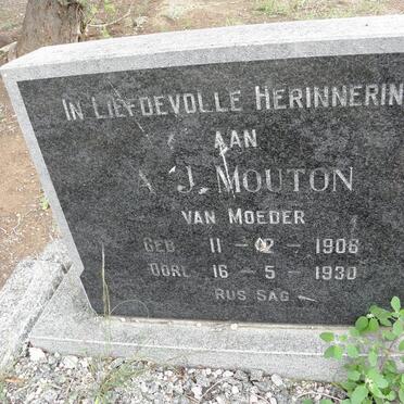 MOUTON A.J. 1906-1930