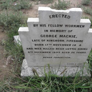 MACKIE George 1874-1899