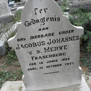 MERWE Jacobus Johannes, v.d. 1862-1937