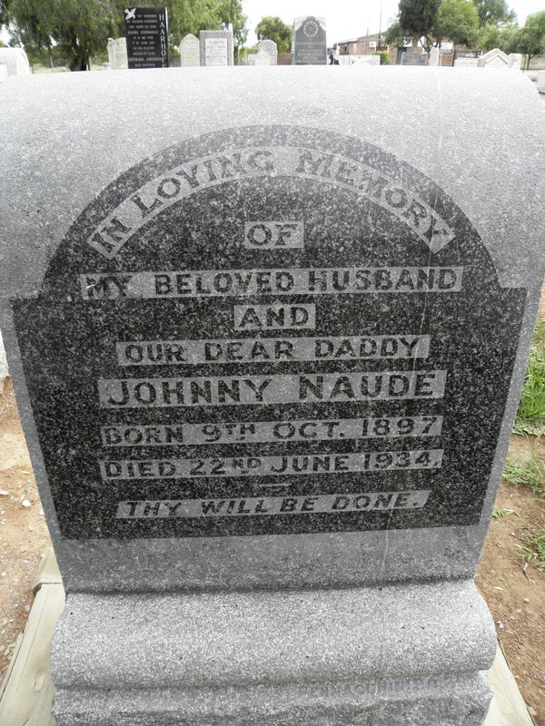 NAUDE Johnny 1897-1934