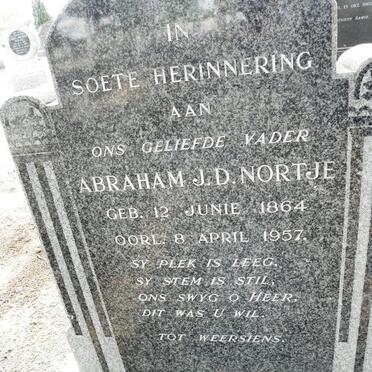 NORTJE Abraham J.D. 1864-1957