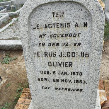 OLIVIER Petrus Jacobus 1870-1953