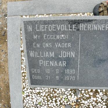 PIENAAR William John 1890-1970