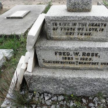 ROSE Fred. W. 1883-1925