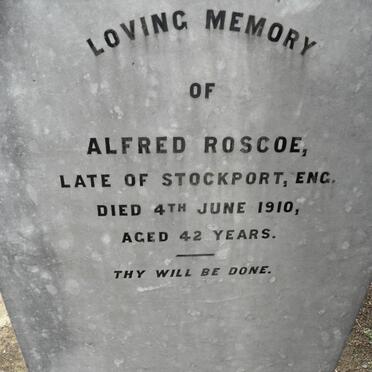 ROSCOE Alfred -1910