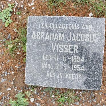 VISSER Abraham Jacobus 1894-1954