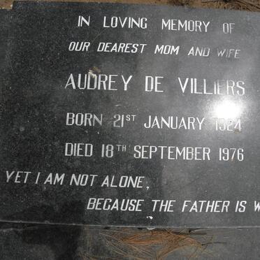 VILLIERS Audrey, de 1924-1976