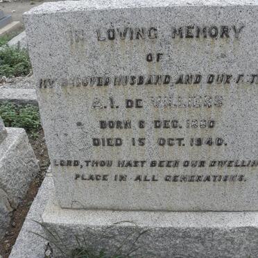 VILLIERS A.I., de 1880-1940