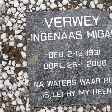 VERWEY Ingenaas Migal 1931-2006