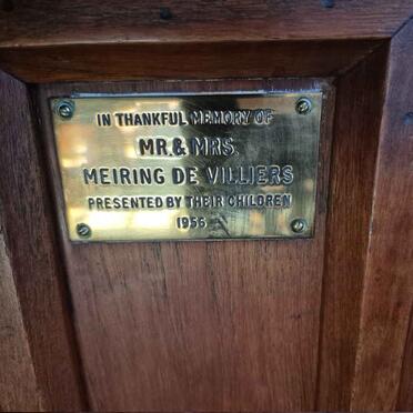 VILLIERS Meiring, de 1956