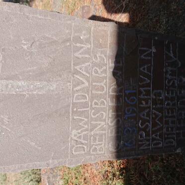 RENSBURG Dawid, van -1961