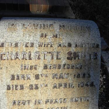 SMUTS Charlotte nee BESSESEN 1893-1949