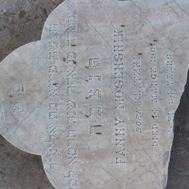 MOSENSNIK Fanny nee PLATZKI -1901