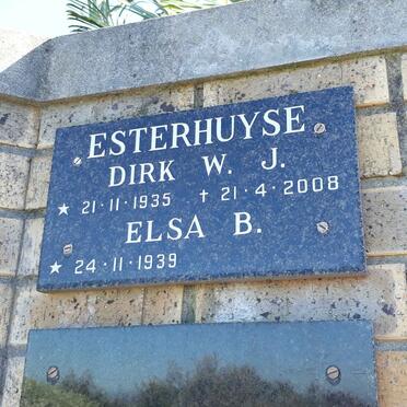 ESTERHUYSE Dirk W.J. 1935-2008 &amp; Elsa B. 1939-
