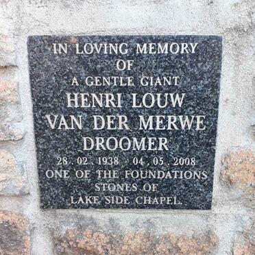 DROOMER Henri Louw van der Merwe 1938-2008