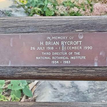 RYCROFT H. Brian 1918-1990