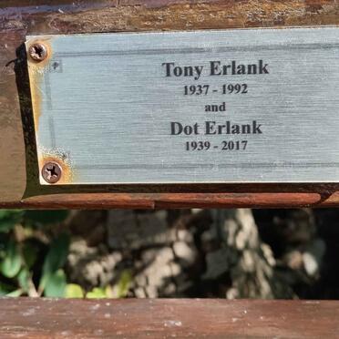 ERLANK Tony 1937-1992 &amp; Dot 1939-2017