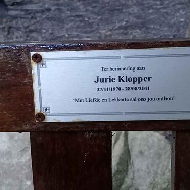 KLOPPER Jurie 1970-2011