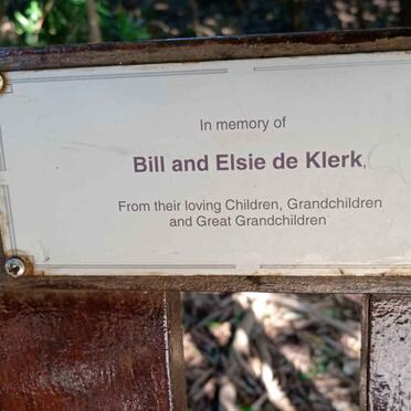 KLERK Bill, de &amp; Elsie