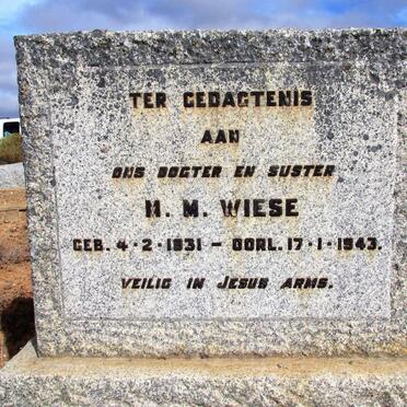 WIESE M.M. 1931-1943