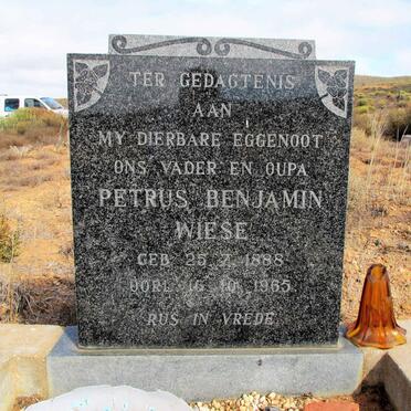 WIESE Petrus Benjamin 1888-1965