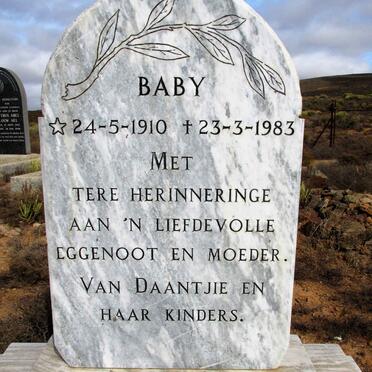 COETZEE Baby 1910-1983