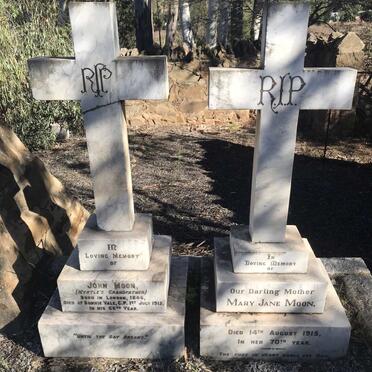 MOON John 1846-1912 &amp; Mary Jane -1915