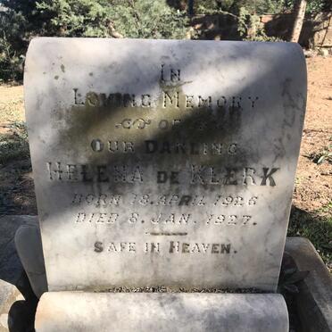 KLERK Helena, de 1926-1927