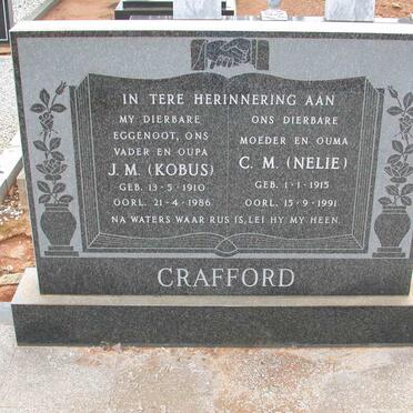 CRAFFORD J.M. 1910-1986 &amp; C.M. 1915-1991