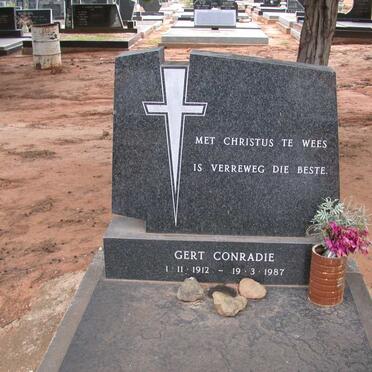 CONRADIE Gert 1912-1987