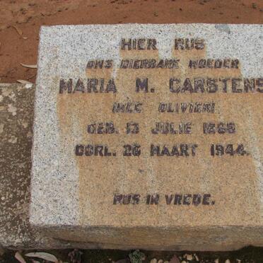 CARSTENS Maria M. nee OLIVIER 1868-1944