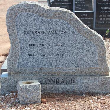 CONRADIE Johannes Van Zyl 1954-1978