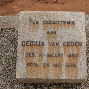 EEDEN Cecilia, van 1863-1952