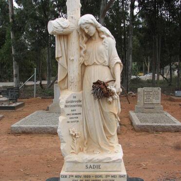 JONKER Sadie 1929-1947