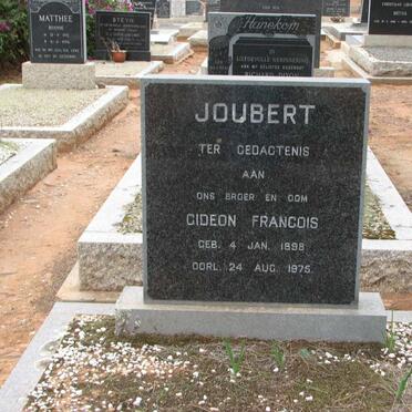 JOUBERT Gideon Francois 1898-1975