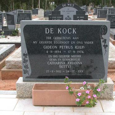 KOCK Gideon Petrus, de 1894-1974 &amp; Catharina Johanna 1902-2001