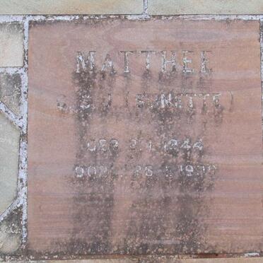 MATTHEE C.S.J. 1944-1999
