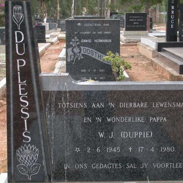 PLESSIS W.J., du 1945-1980