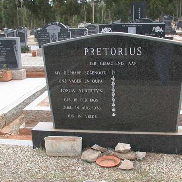 PRETORIUS Josua Albertyn 1909-1976