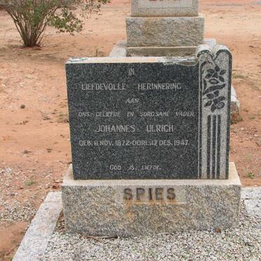SPIES Johannes Ulrich 1872-1947