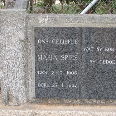 SPIES Maria 1906-1967