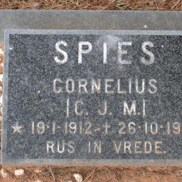 SPIES C.J.M. 1912-1984
