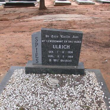 SPIES Ulrich 1936-1988