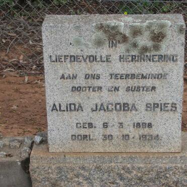 SPIES Alida Jacoba 1898-1934