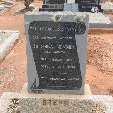 STEYN Hermina nee EKSTEEN 1871-1954
