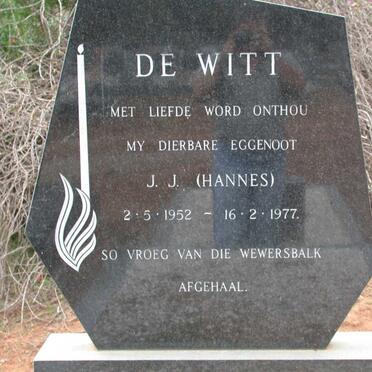 WITT J.J., de 1952-1977
