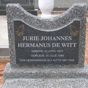 WITT Jurie Johannes Hermanus, de 1913-1988