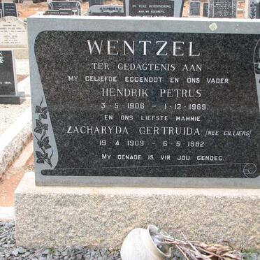 WENTZEL Hendrik Petrus 1906-1969 &amp; Zacharyda Gertruida CILLIERS 1909-1982
